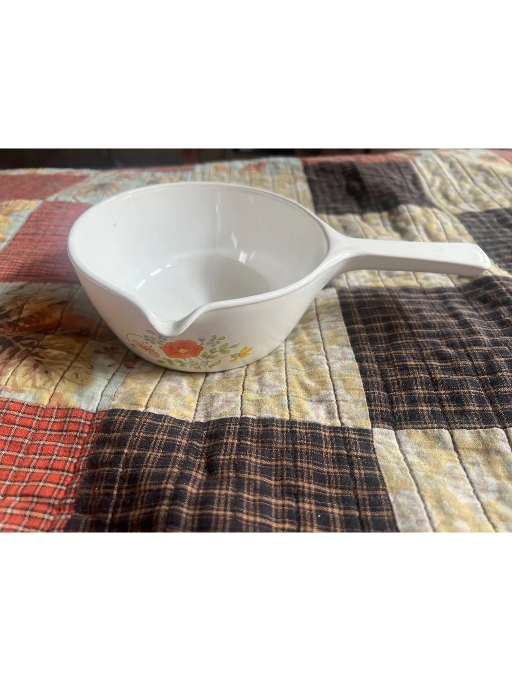 Corning Ware 2 1/2 Cup Saucepan with Floral Design